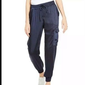 Navy Cargo Jogger Pants